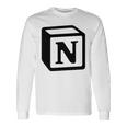 Notion アプリ All Notion Lovers Notion Aesthetic Notionユーザー 長袖Tシャツ ギフトのアイデア