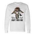 Ohne Esel Läuft Hier Nix ロバ 牧場 農業 ロバ 長袖Tシャツ ギフトのアイデア