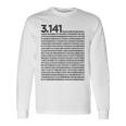 Pi 314 Pi 数字記号 数学 科学ギフト 長袖Tシャツ ギフトのアイデア