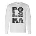 Polska Flag Eagle Polski Pride ポーランドヘリテージデザイン 長袖Tシャツ ギフトのアイデア