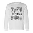 Pot Head 観葉植物 庭師 面白い 観葉植物 長袖Tシャツ ギフトのアイデア