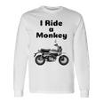 I Ride A Monkey オートバイ ミニバイクシャツ 長袖Tシャツ ギフトのアイデア
