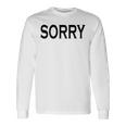 Sorry Das Icho Groß 長袖Tシャツ ギフトのアイデア