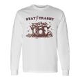 Stay Trashy Raccoon Opossum 長袖Tシャツ ギフトのアイデア