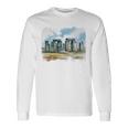 Stonehenge イギリス土産 ストーンヘンジ。 長袖tシャツ 長袖Tシャツ ギフトのアイデア