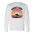 Sunseturf サーフボード ビンテージサーフィン サーファー用 長袖Tシャツ ギフトのアイデア