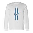 Surf サーフ サーフィン サーフボード サーファー波に乗る ヴィンテージ レトロ 長袖Tシャツ ギフトのアイデア