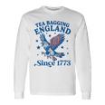 Tea Bagging England Since 1773 Patriotic Eagle 4Th Of July Long Sleeve T-Shirt Gifts ideas