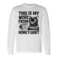 This Is My Work From Homearcastic Cat Remote Worker 長袖Tシャツ ギフトのアイデア