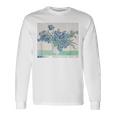 Trendyincentan Gogh Irises Famous Painting 1890 長袖Tシャツ ギフトのアイデア