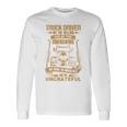 Truck Drivers Fun Truckers トラッキング スカル バックサイド 長袖tシャツ 長袖Tシャツ ギフトのアイデア