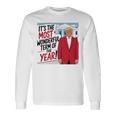 「今年一番素晴らしい言葉だ」トランプクリスマス 長袖tシャツ 長袖Tシャツ ギフトのアイデア