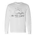 「光あれ」聖書マタイによる福音書第5章14節 長袖Tシャツ ギフトのアイデア