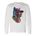 かっこいい ヒップホップ 猫 アーバン ストリートウェア B-Boy グラフィティ 長袖Tシャツ ギフトのアイデア