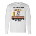 ただビール飲みたい&吊るしw おれのシベリアンハスキー 長袖Tシャツ ギフトのアイデア