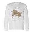 ひげを生やしたドラゴン、バルタゲーム、フトアゴヒゲトカゲ、ポゴナとくつろぐ 長袖tシャツ 長袖Tシャツ ギフトのアイデア