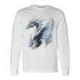 アイスドラゴン グラフィック 神話アート アイスドラゴン 長袖Tシャツ ギフトのアイデア