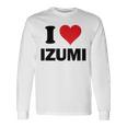 アイハート 和泉 日本 大好き 日本土産アイテム 長袖Tシャツ ギフトのアイデア