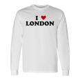 アイハートイギリスシティ-アイラブロンドン 長袖Tシャツ ギフトのアイデア