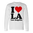 アイラブハートラロサンゼルスカリフォルニア 長袖Tシャツ ギフトのアイデア