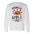 アメリカ国旗-アメリカン・アズ・アップルパイ 長袖Tシャツ ギフトのアイデア
