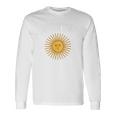 アルゼンチン国旗 アルゼンチン代表チームスタイル 5月の太陽 長袖Tシャツ ギフトのアイデア