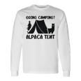 アルパカ キャンプ 恋人 テント キャンパー 行楽 キャンプ アルパカ 長袖tシャツ 長袖Tシャツ ギフトのアイデア