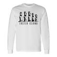 イースター島 モアイストーン モノリシック像 お土産 長袖Tシャツ ギフトのアイデア