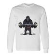 ウェイトリフティング 筋トレ バーベル やる気がないなら家に帰れ ゴリラ 長袖Tシャツ ギフトのアイデア