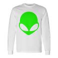 エイリアンヘッド グリーンフェイス ファニービリーブ Ufo ヒューマンコスチューム Edm 長袖tシャツ 長袖Tシャツ ギフトのアイデア