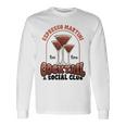 エスプレッソ・マティーニ・ソーシャル・クラブ・ウォッカ・コーヒー・ラバー・カクテル 長袖Tシャツ ギフトのアイデア