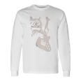 エレキギターを弾く猫 面白いキャットロッカー ロックショー 長袖tシャツ 長袖Tシャツ ギフトのアイデア