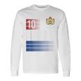 オランダ国旗 10 オランダオレンジ サッカー メンズ レディース キッズ ボーイズ 長袖Tシャツ ギフトのアイデア