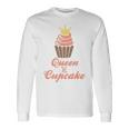 カップケーキの女王 長袖tシャツ 長袖Tシャツ ギフトのアイデア