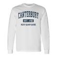 カンタベリー ニューハンプシャー州 ニューハンプシャービンテージアスレチックスポーツデザイン 長袖Tシャツ ギフトのアイデア