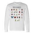 キッズ 昆虫の種類バグ識別科学 長袖Tシャツ ギフトのアイデア