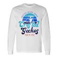クレステッドゲッコーは私を笑顔にする エキゾチックなトカゲ 長袖Tシャツ ギフトのアイデア