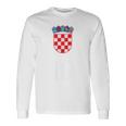クロアチア ヴィンテージ クロアチア国旗tシャツ 長袖Tシャツ ギフトのアイデア