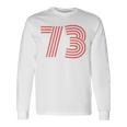 クールレトロライティングジャージ、背番号73 1973 長袖Tシャツ ギフトのアイデア