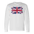 グウェントuk、イギリスの国旗、ユニオンフラッググウェント 長袖tシャツ 長袖Tシャツ ギフトのアイデア