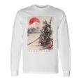 サムライ 猫戦士 浮世 墨絵 猫 サムライ 長袖tシャツ 長袖Tシャツ ギフトのアイデア
