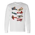 シングルエンジンプロペラ飛行機 長袖Tシャツ ギフトのアイデア