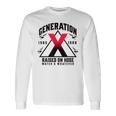 ジェネレーションxはホースウォーターで育ちました 1965 1980 長袖Tシャツ ギフトのアイデア