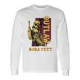 スターウォーズ ボバ・フェットの本 アウトロー 叙事詩 レトロ ポートレート 長袖Tシャツ ギフトのアイデア