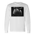 セクシー ブラック ホワイト 写真 美しいお尻 Tバック 長袖tシャツ 長袖Tシャツ ギフトのアイデア