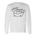 ダックスフンド ダッハ スナックホール 長袖Tシャツ ギフトのアイデア