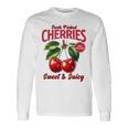 チェリーファーマーズマーケット フレッシュピックチェリー チェリー好き 長袖Tシャツ ギフトのアイデア