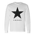 デヴィッド・ボウイ音楽ロックスターロゴ 長袖Tシャツ ギフトのアイデア