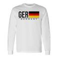 ドイツ 国旗 ドイツ カントリーコード Gerスポーツゲーム アスリート 長袖Tシャツ ギフトのアイデア
