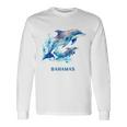 ドルフィン バケーション ヴィンテージ バハマ ビーチ デスティネーション 長袖Tシャツ ギフトのアイデア
